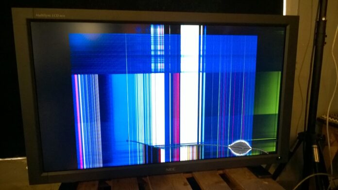 Lines on TV Screen