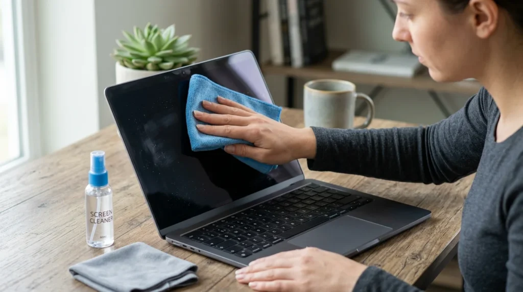 Keep the Display Cleaner Between Wipes